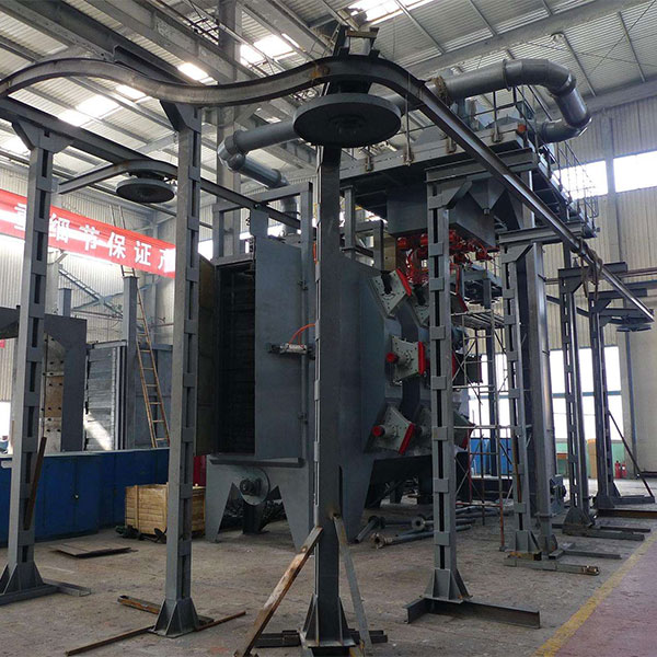 悬挂式多功能抛丸机组装车间