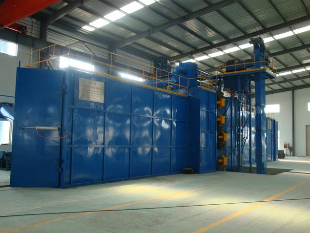 Q36/Q76系列回转通过台车式抛丸机应用